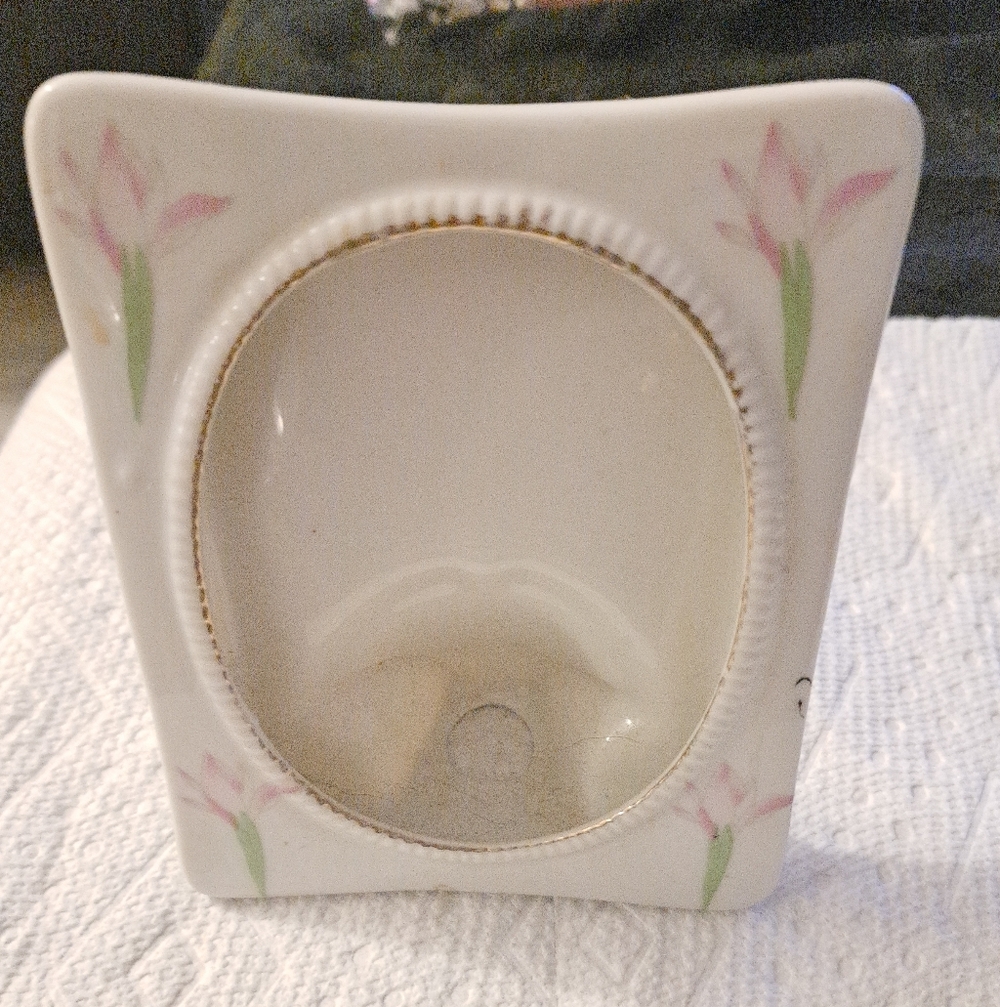 Floral Shabby Chic, Vintage Ceramic Picture Frame.